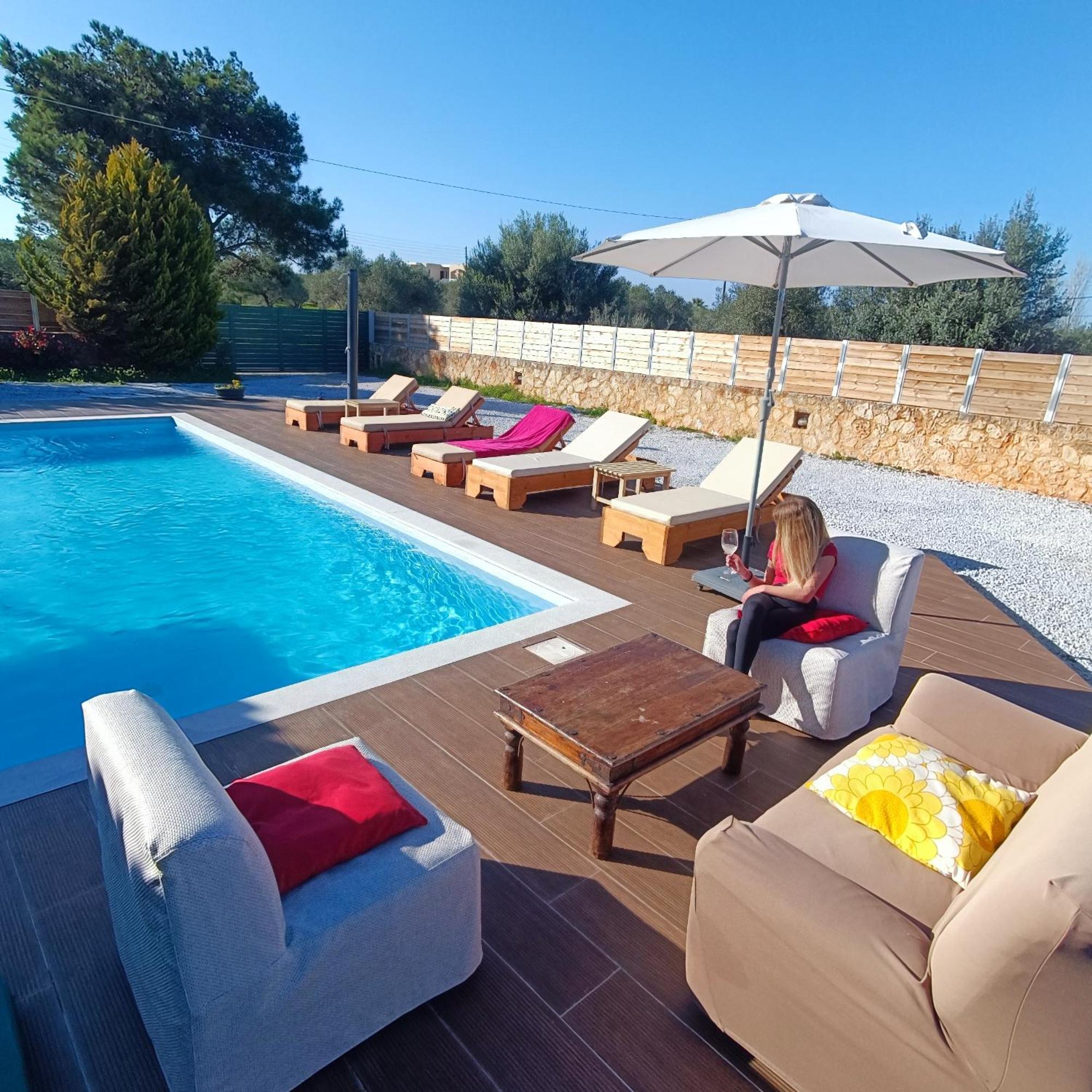 Drosoula Villa 3Bdr Private Swimming Pool Chorafakia Екстер'єр фото